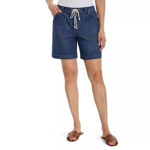 Gloria Vanderbilt Patch Utility Shorts (NWT)